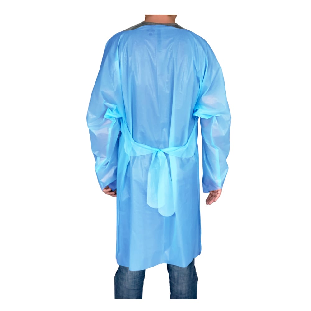 blue isolation gown PP+PE Material level 3
