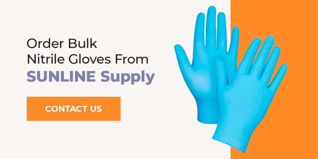 Order Bulk Nitrile Gloves From SUNLINE Supply