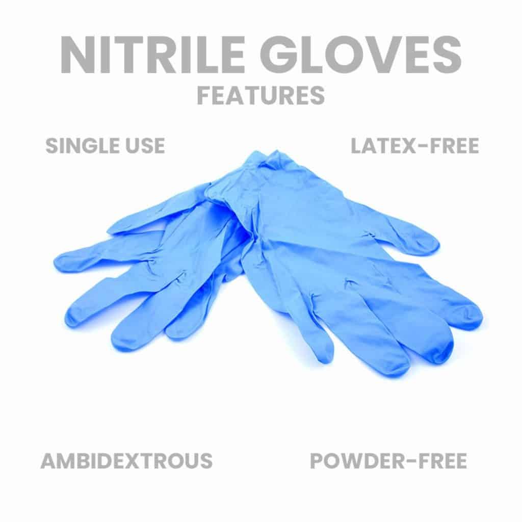 Sunline Blue Nitrile Medical Examination Gloves By The Carton