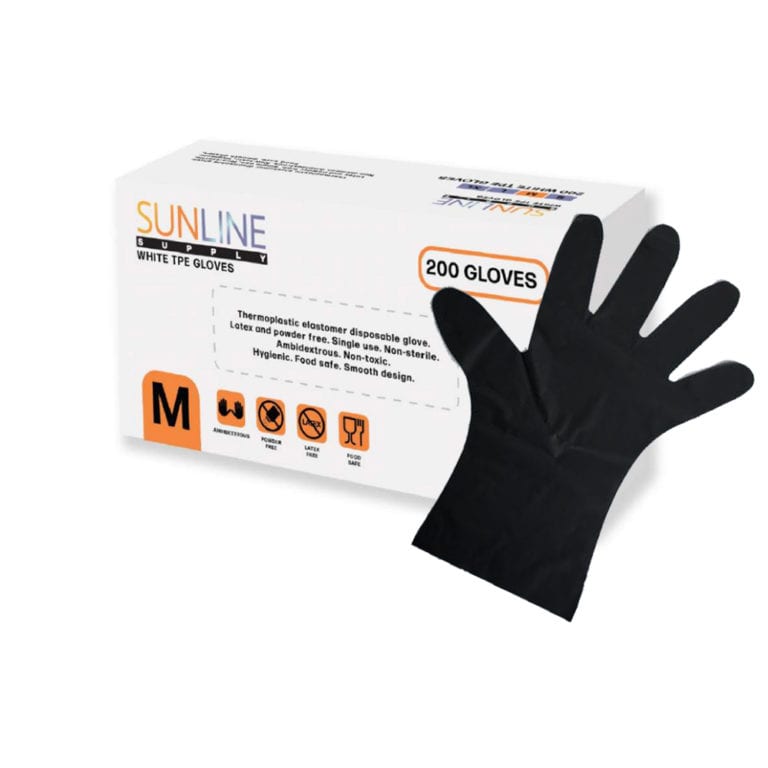 Shop Black TPE Gloves Black Thermoplastic Elastomer Gloves