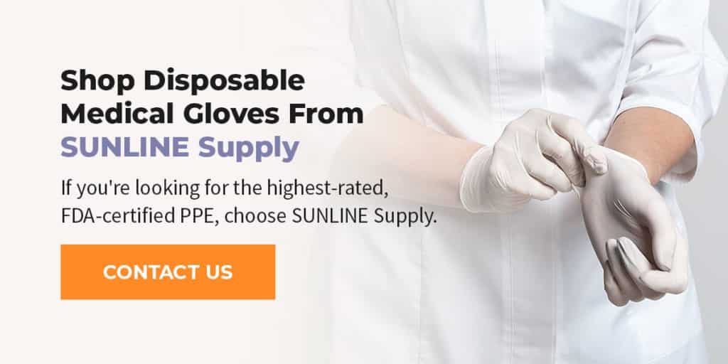 Shop Disposable Medical Gloves From SUNLINE Supply