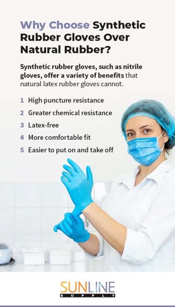 Why Choose Synthetic Rubber Gloves Over Natural Rubber?