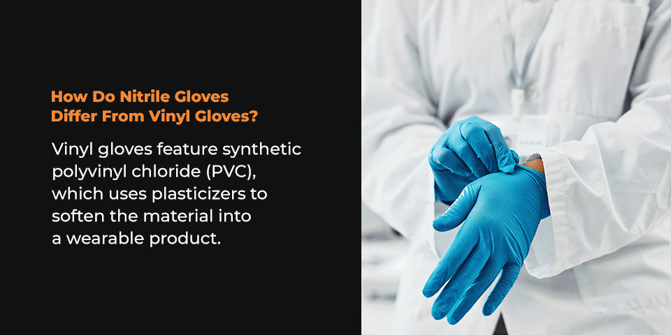 How Do Nitrile Gloves Differ From Vinyl Gloves?