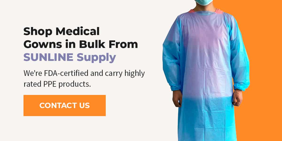 Types of Medical Gowns Sunline Supply