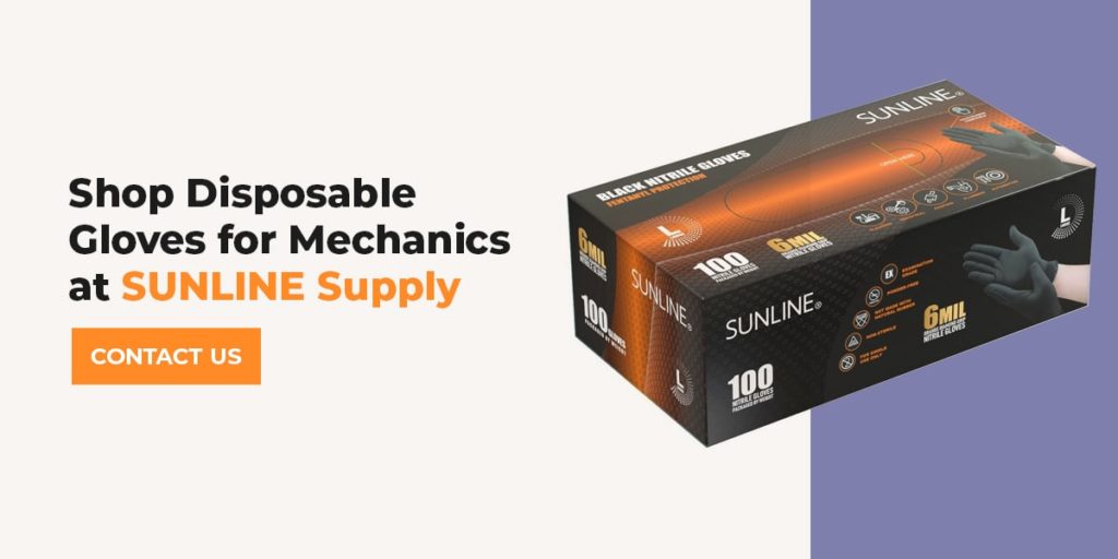 Shop Disposable Gloves for Mechanics at SUNLINE Supply