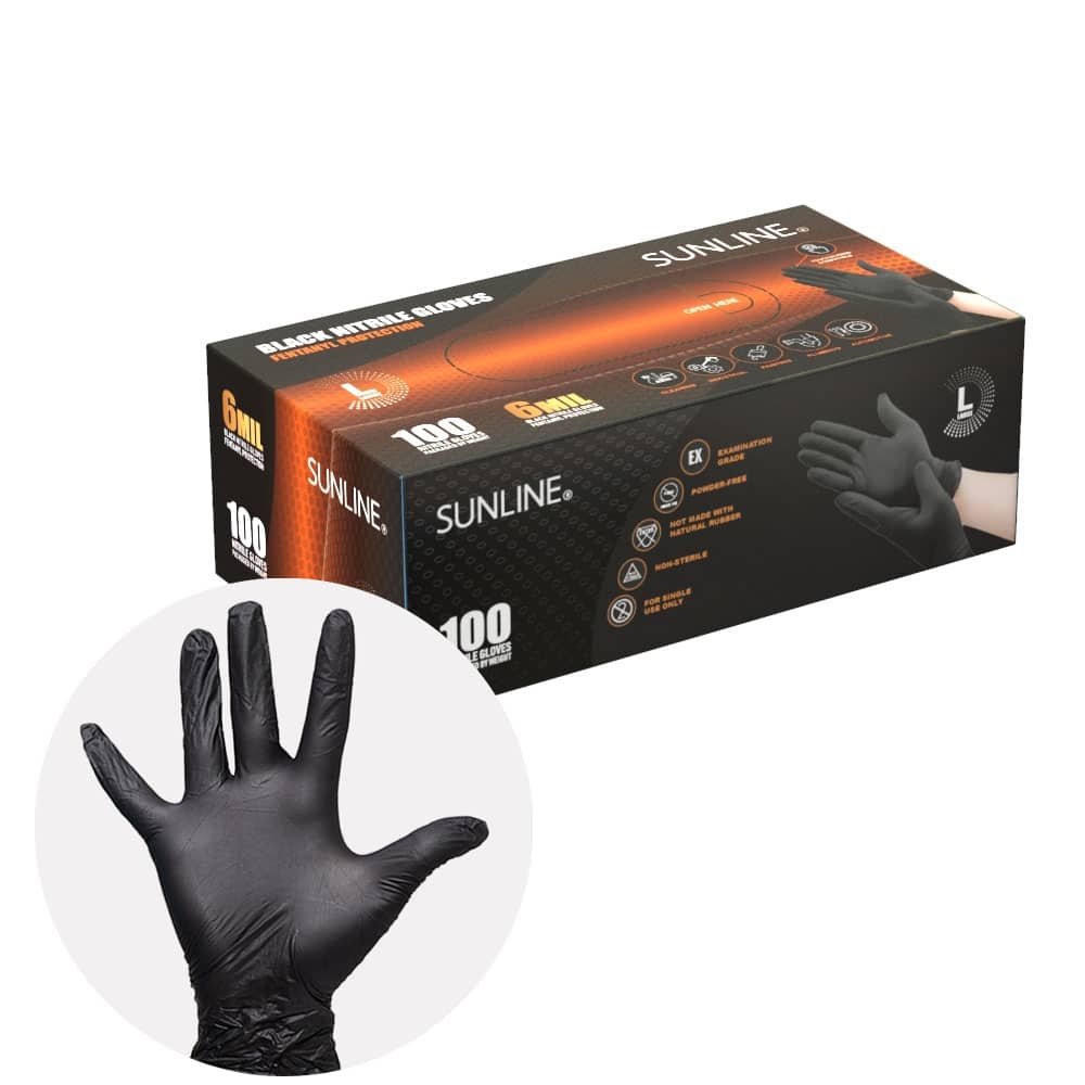 Nitrile Gloves White 100pcs Food Grade Waterproof Allergy Free Disposable  Work Safety Gloves 100% Nitrile Gloves Mechanic Glove